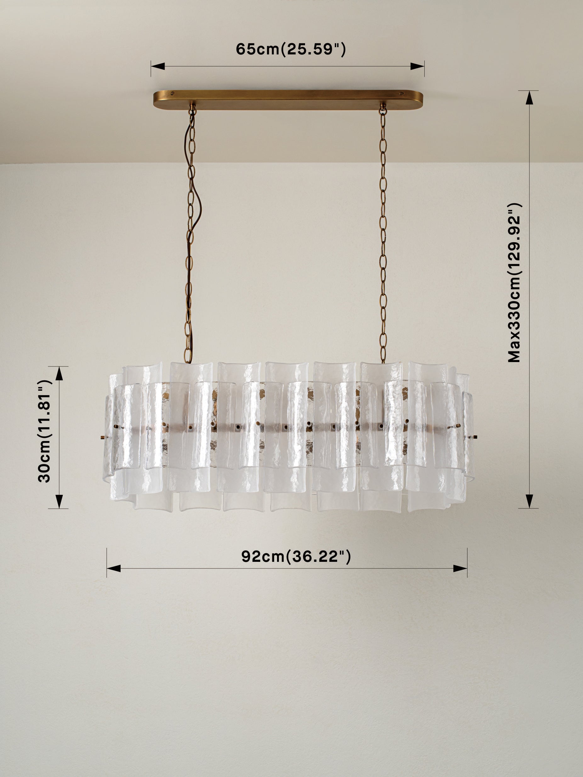 Pazo - 5 light layered textured glass oval chandelier | Chandelier | Lights & Lamps | UK | Modern Affordable Designer Lighting