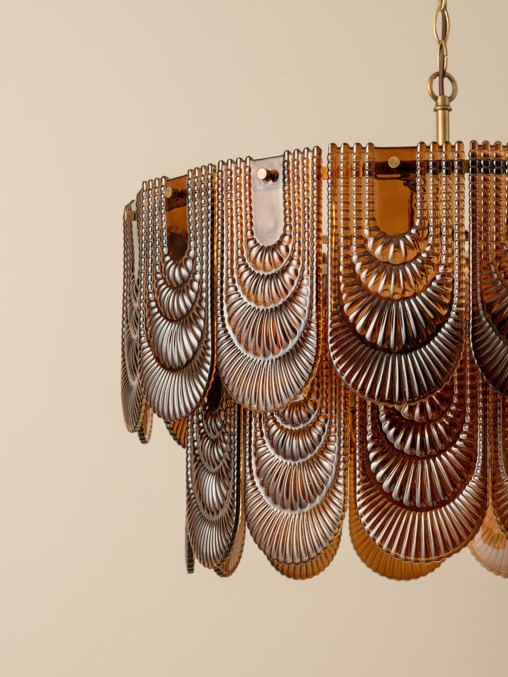 Selmes - smoked amber chandelier | Chandelier | Lights & Lamps | UK | Modern Affordable Designer Lighting