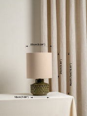 Filaree - short green glazed ceramic table lamp | Table Lamp | lights&lamps | UK | Modern Affordable Designer Lighting