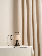 Cenare - bronze and linen rechargeable table lamp | Table Lamp | Lights & Lamps | UK | Modern Affordable Designer Lighting