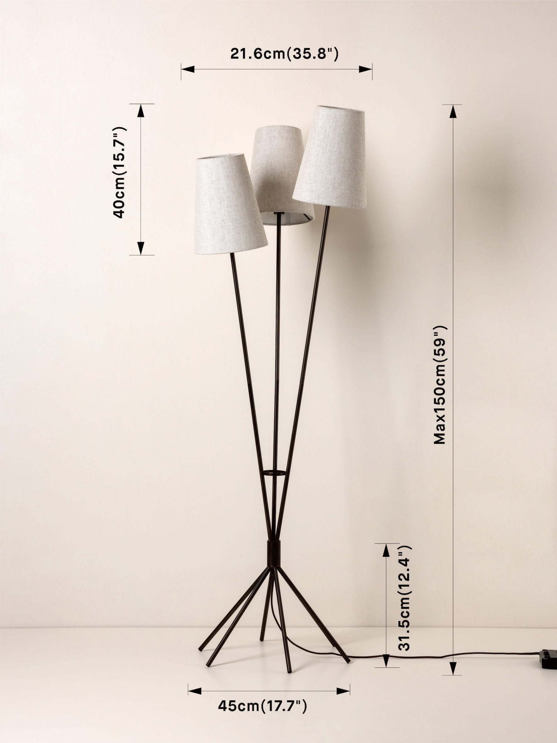 Modern bronze floor sales lamp