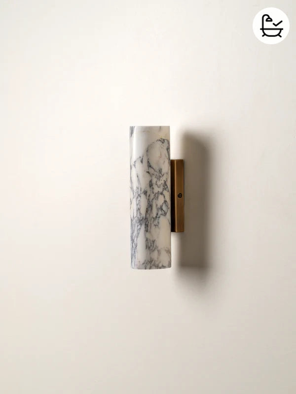 Calla - 2 light Calacatta marble and aged brass wall light | Wall Light | lights&lamps | UK | Modern Affordable Designer Lighting