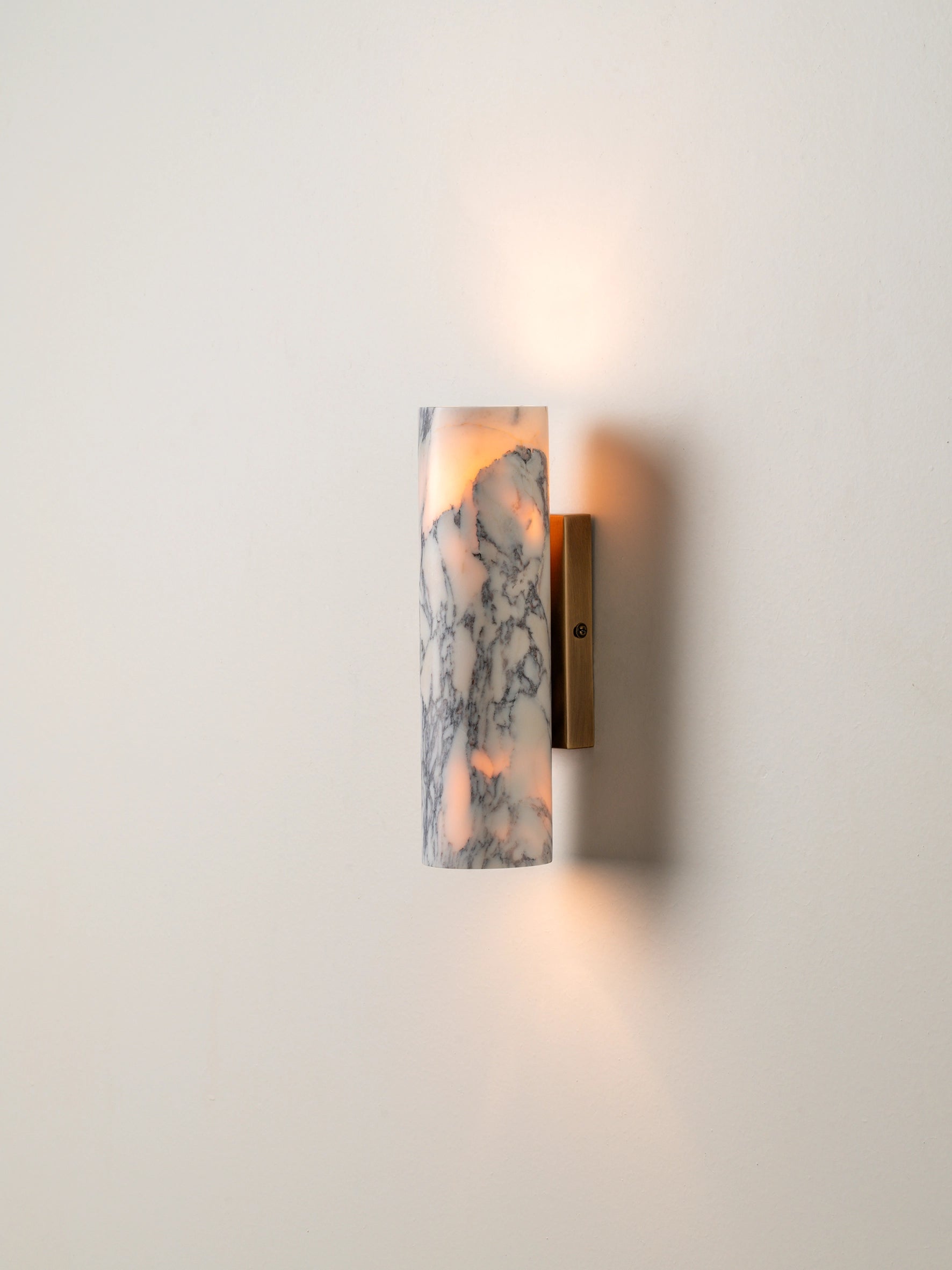 Calla - 2 light Calacatta marble and aged brass wall light | Wall Light | lights&lamps | UK | Modern Affordable Designer Lighting