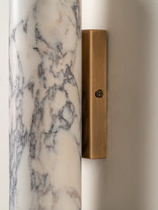 Calla - 2 light Calacatta marble and aged brass wall light | Wall Light | lights&lamps | UK | Modern Affordable Designer Lighting