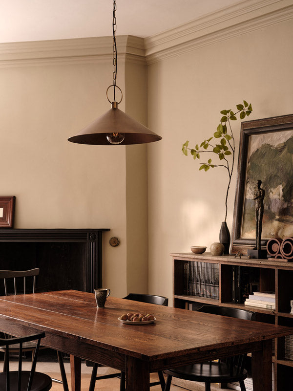 Bladen large aged brass pendant | Ceiling Light | lights&lamps | UK | Modern Affordable Designer Lighting