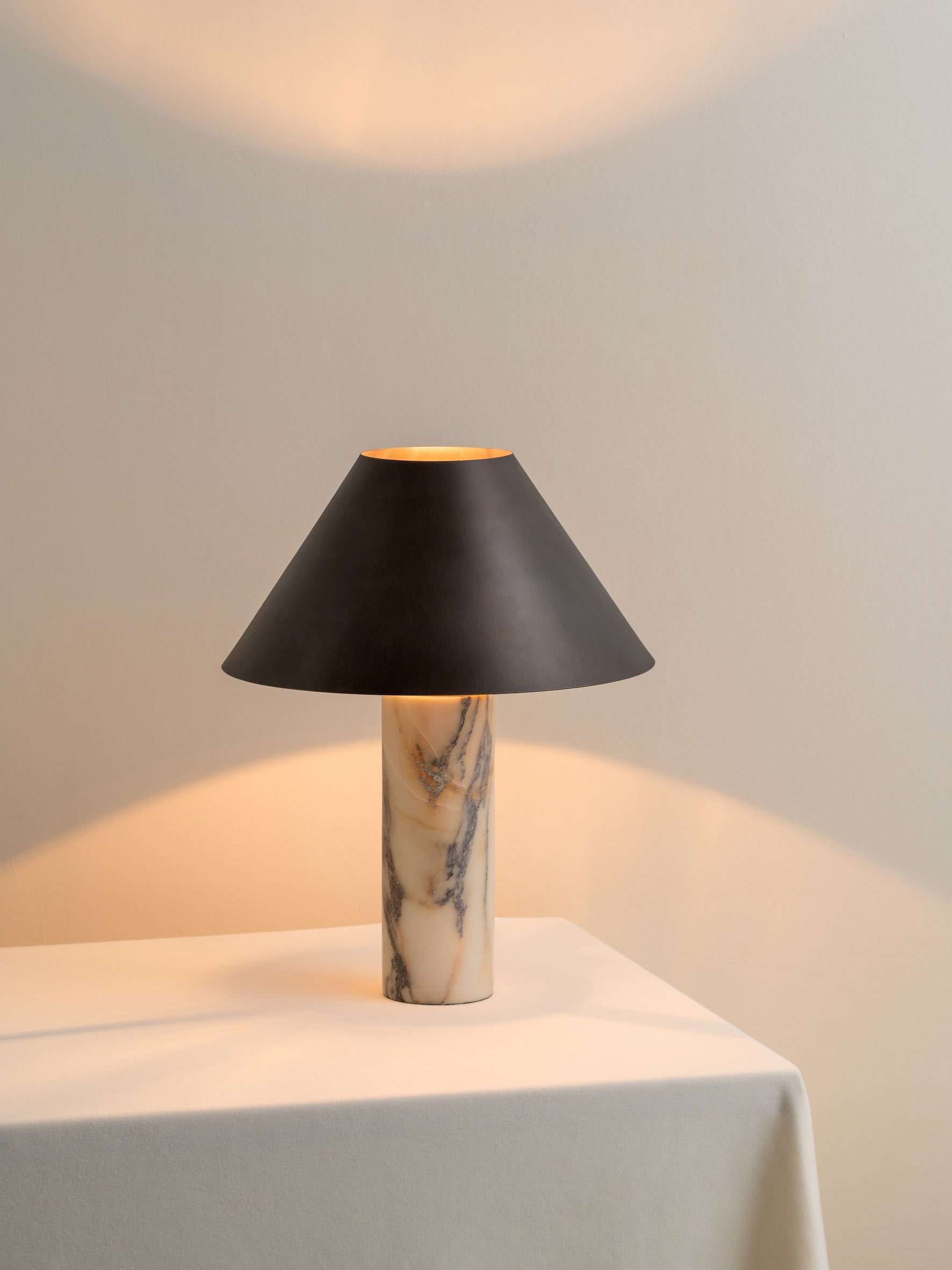 Cline - calacatta viola marble and bronze table lamp | Table Lamp | Lights & Lamps | UK | Modern Affordable Designer Lighting