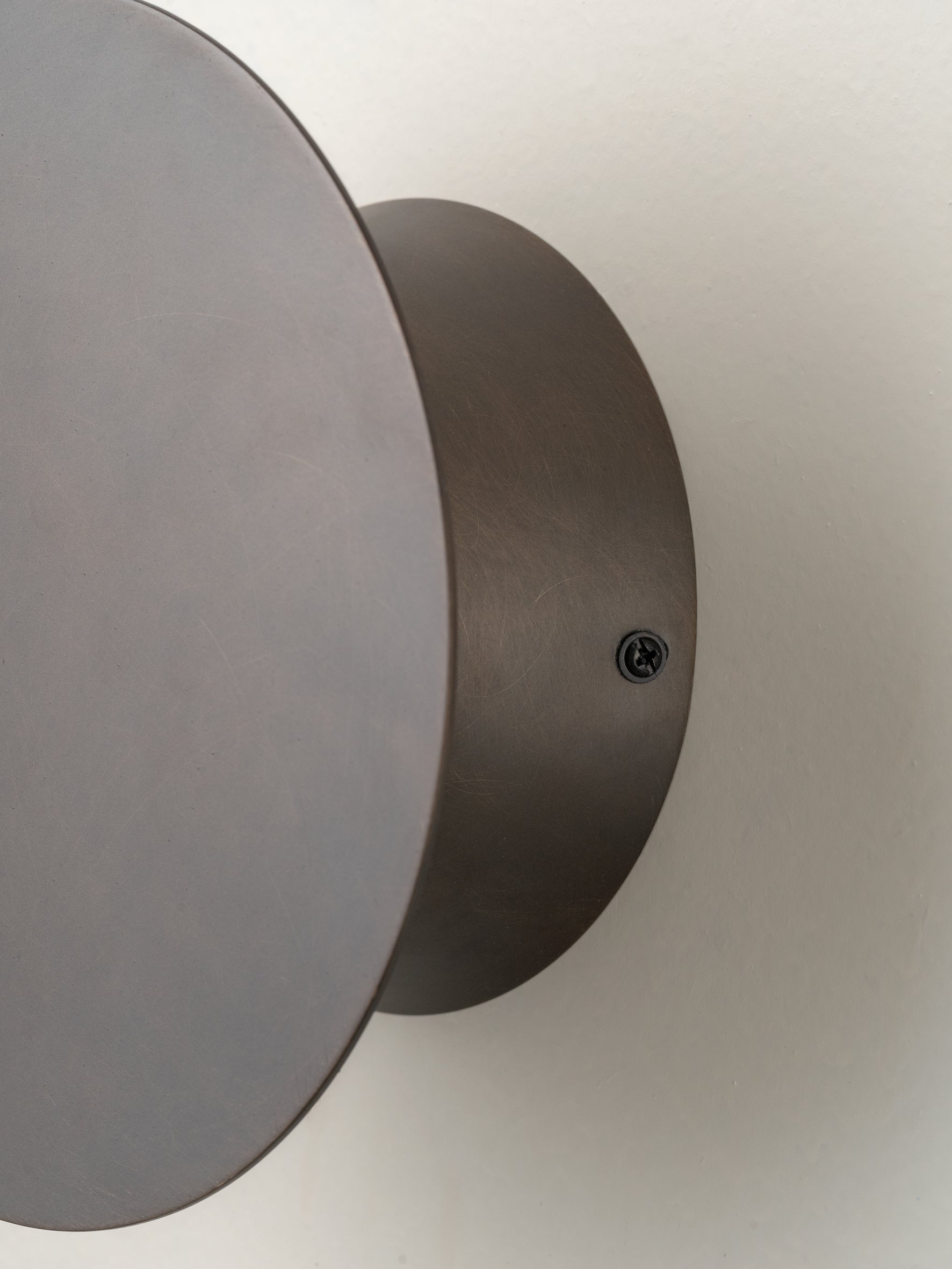 Santi - LED adjustable bronze disc wall light