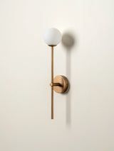 Chelvara - aged brass and opal wall light