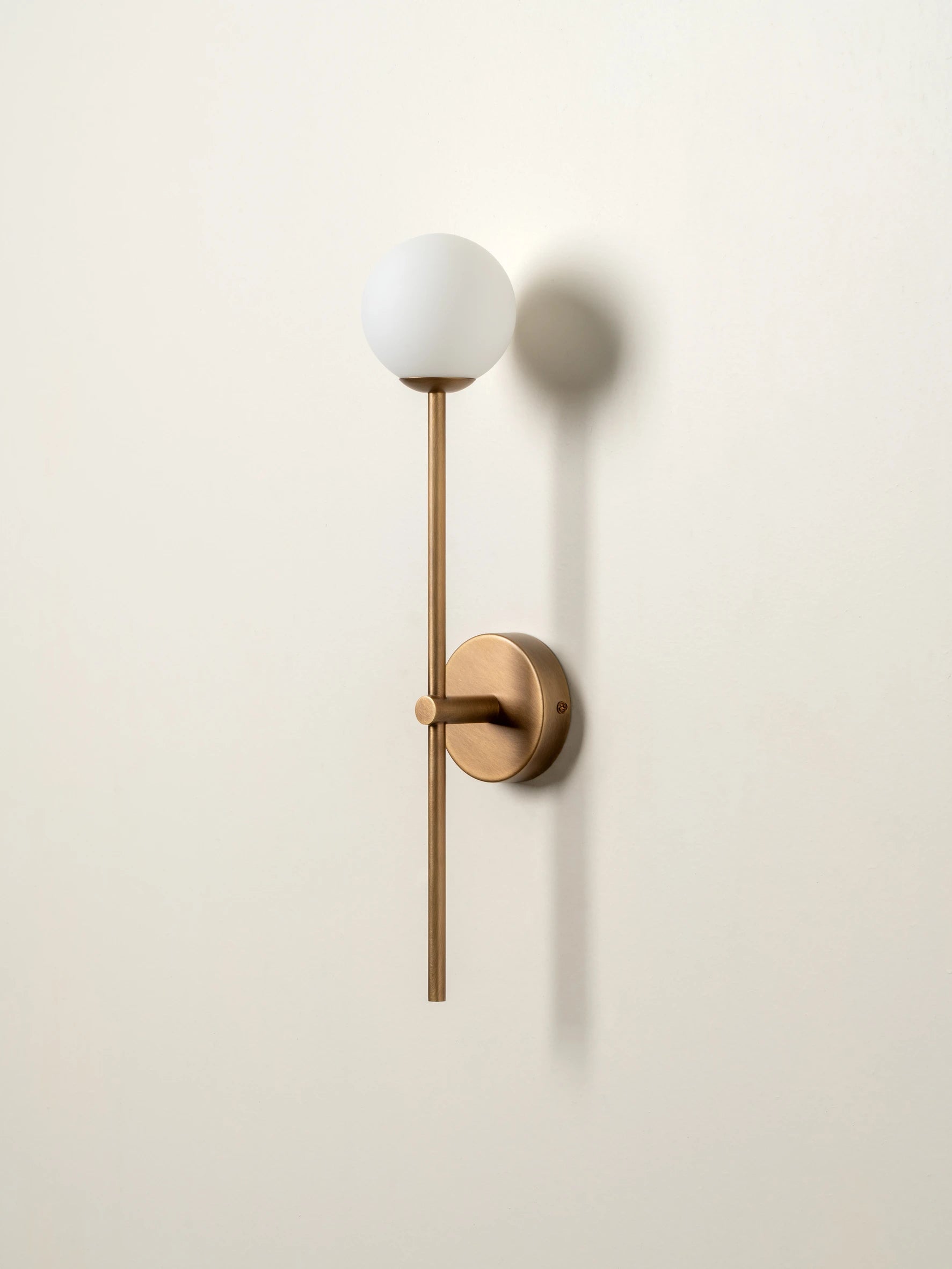 Chelso - aged brass and opal wall light | Wall Light | Lights & Lamps | UK | Modern Affordable Designer Lighting