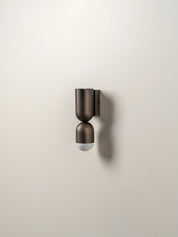 Tuba - 2 light bronze and opal wall light | Wall Light | lights&lamps | UK | Modern Affordable Designer Lighting