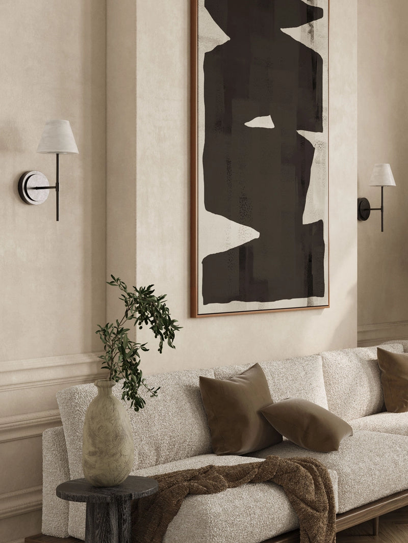 Alba - 1 light alabaster and bronze wall light | Wall Light | Lights & Lamps | UK | Modern Affordable Designer Lighting