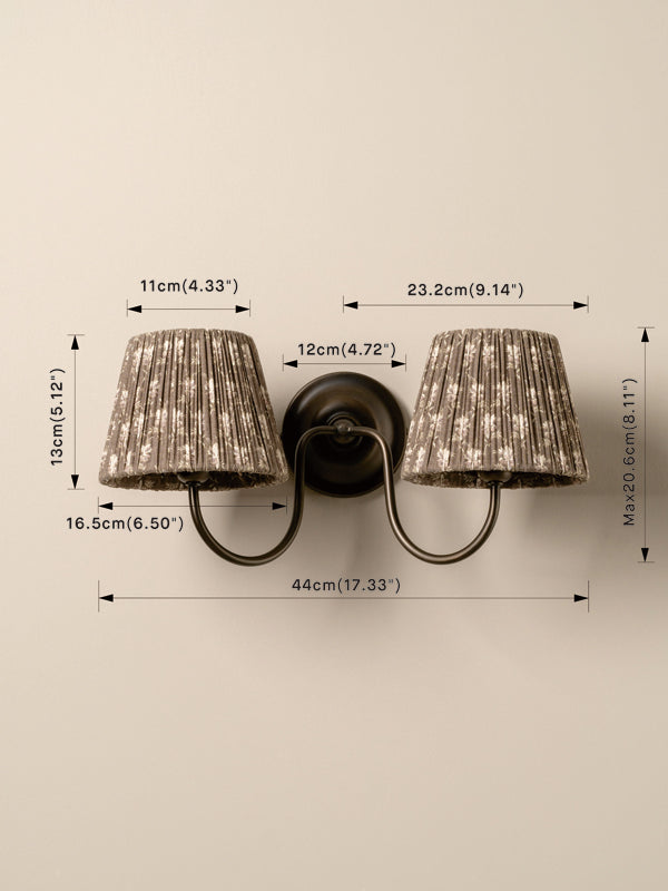 Ashbury bronze double wall light | Wall Light | lights&lamps | UK | Modern Affordable Designer Lighting