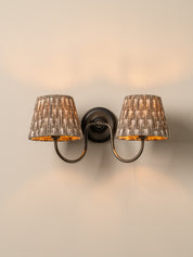 Ashbury bronze double wall light | Wall Light | lights&lamps | UK | Modern Affordable Designer Lighting