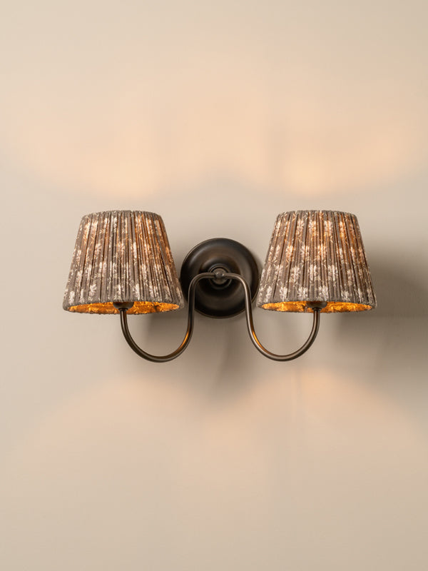 Ashbury bronze double wall light | Wall Light | lights&lamps | UK | Modern Affordable Designer Lighting