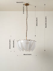 Astera - 4 light alabaster curved glass chandelier | Chandelier | lights&lamps | UK | Modern Affordable Designer Lighting