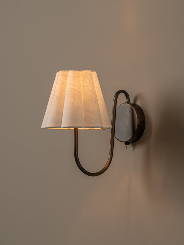 Aston aged brass wall light | Wall Light | Lights & Lamps | UK | Modern Affordable Designer Lighting