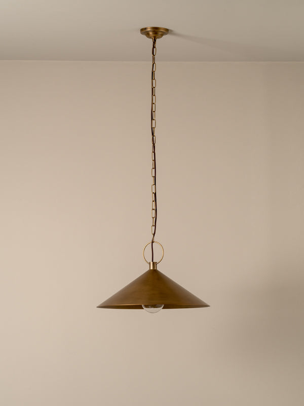 Bladen large aged brass pendant | Ceiling Light | Lights & Lamps | UK | Modern Affordable Designer Lighting