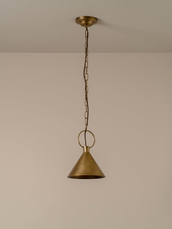 Bladen small aged brass pendant | Ceiling Light | Lights & Lamps | UK | Modern Affordable Designer Lighting