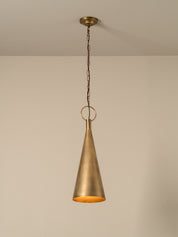 Bladen tall aged brass pendant | Ceiling Light | lights&lamps | UK | Modern Affordable Designer Lighting