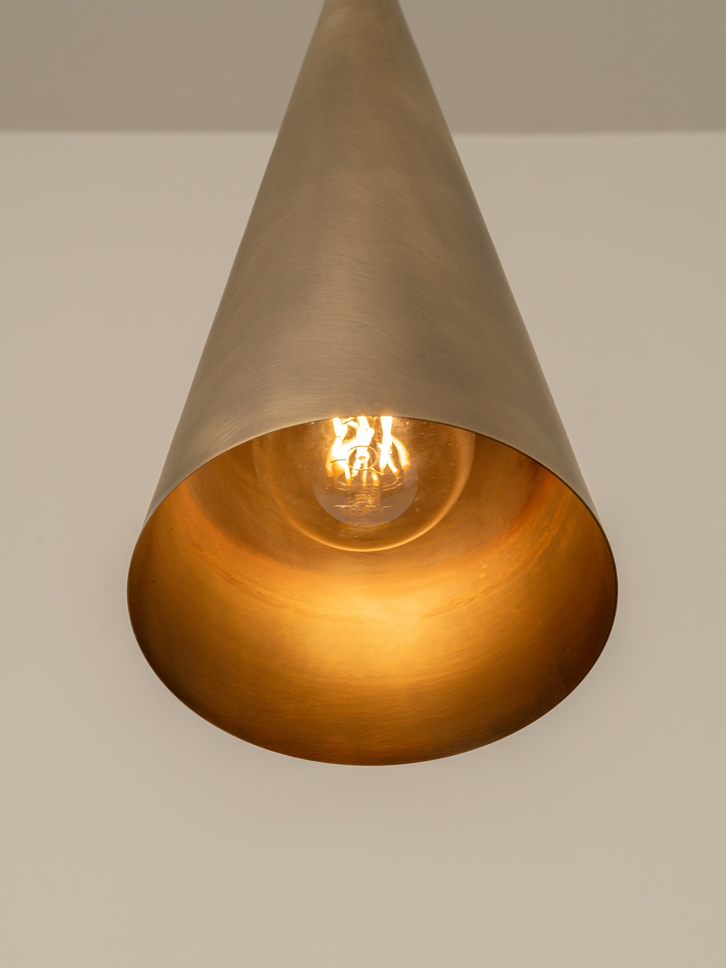 Bladen tall aged brass pendant | Ceiling Light | lights&lamps | UK | Modern Affordable Designer Lighting
