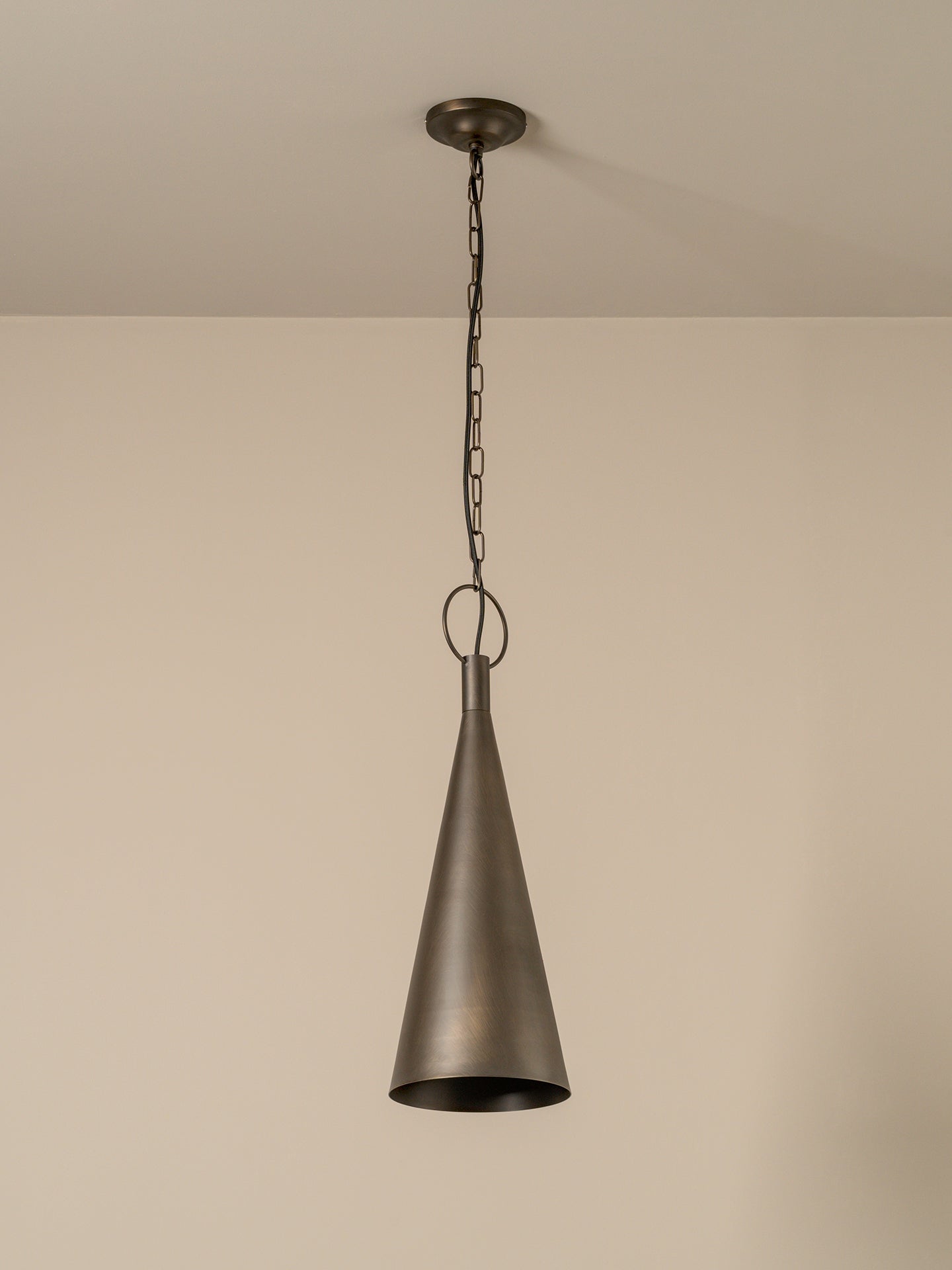Bladen tall aged brass pendant | Ceiling Light | lights&lamps | UK | Modern Affordable Designer Lighting