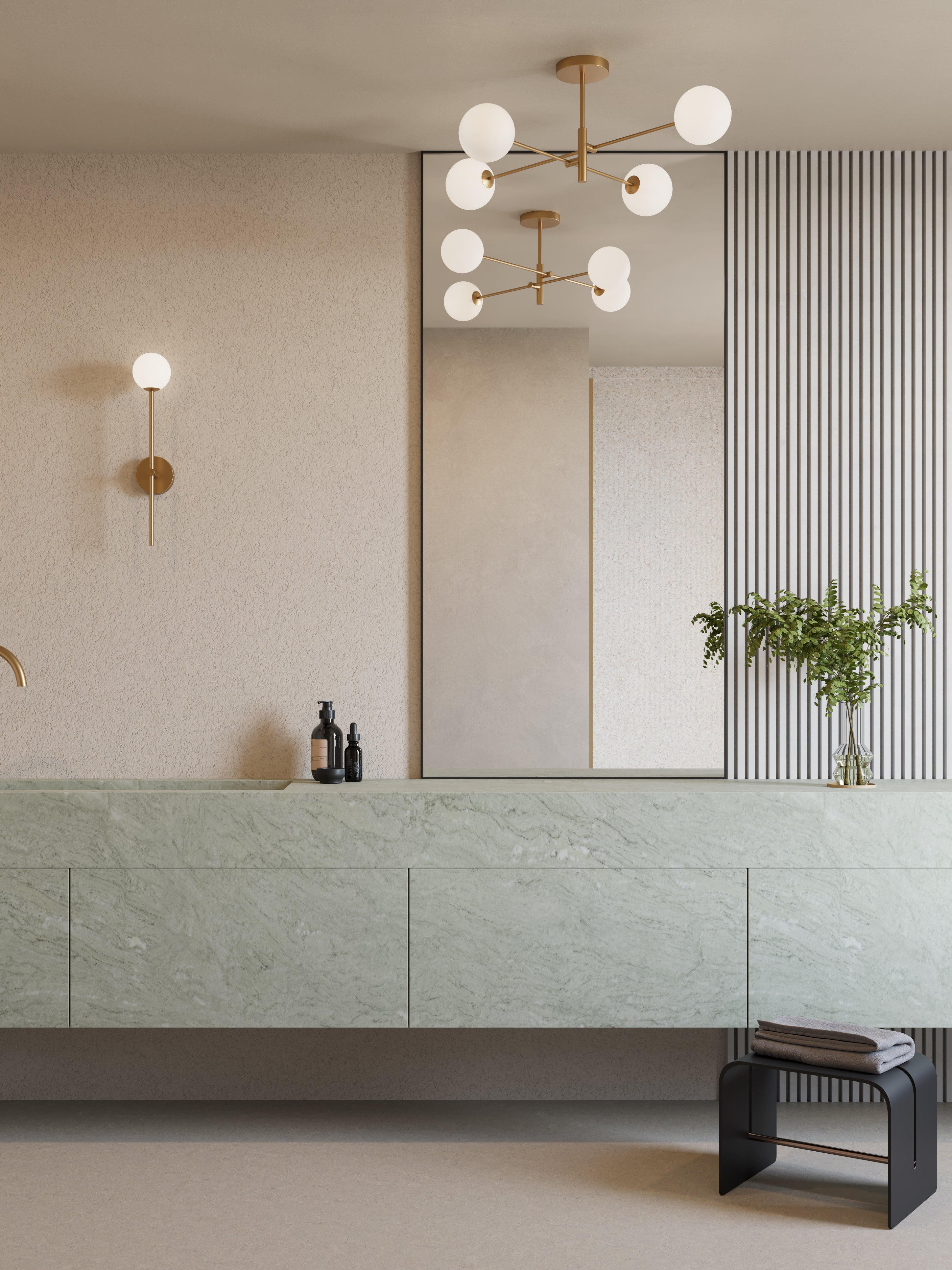 Chelso - 4 light brass and opal flush | Ceiling Light | lights&lamps | UK | Modern Affordable Designer Lighting