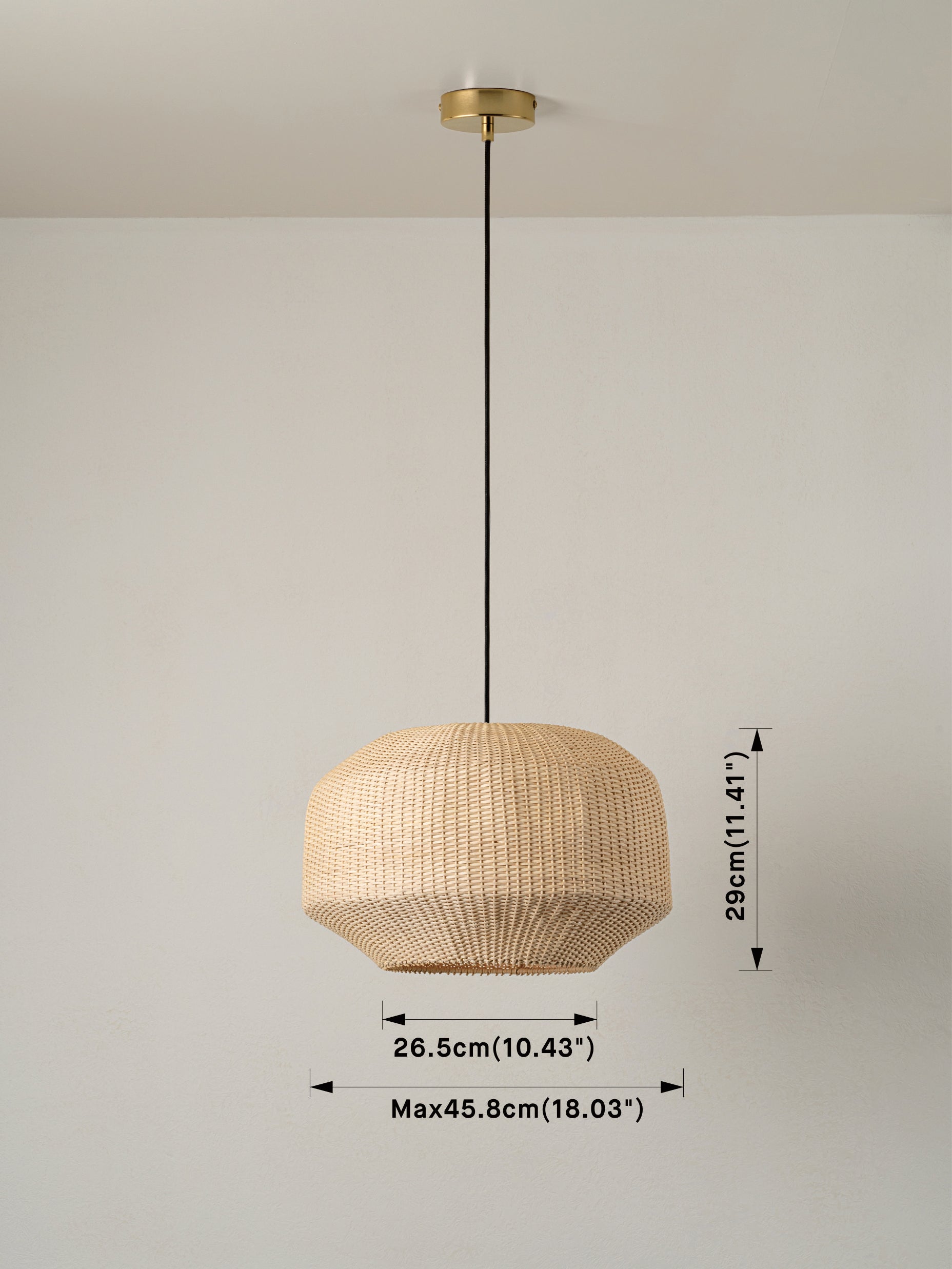 Budi - large handwoven rattan lampshade | Lamp shade | Lights & Lamps | UK | Modern Affordable Designer Lighting