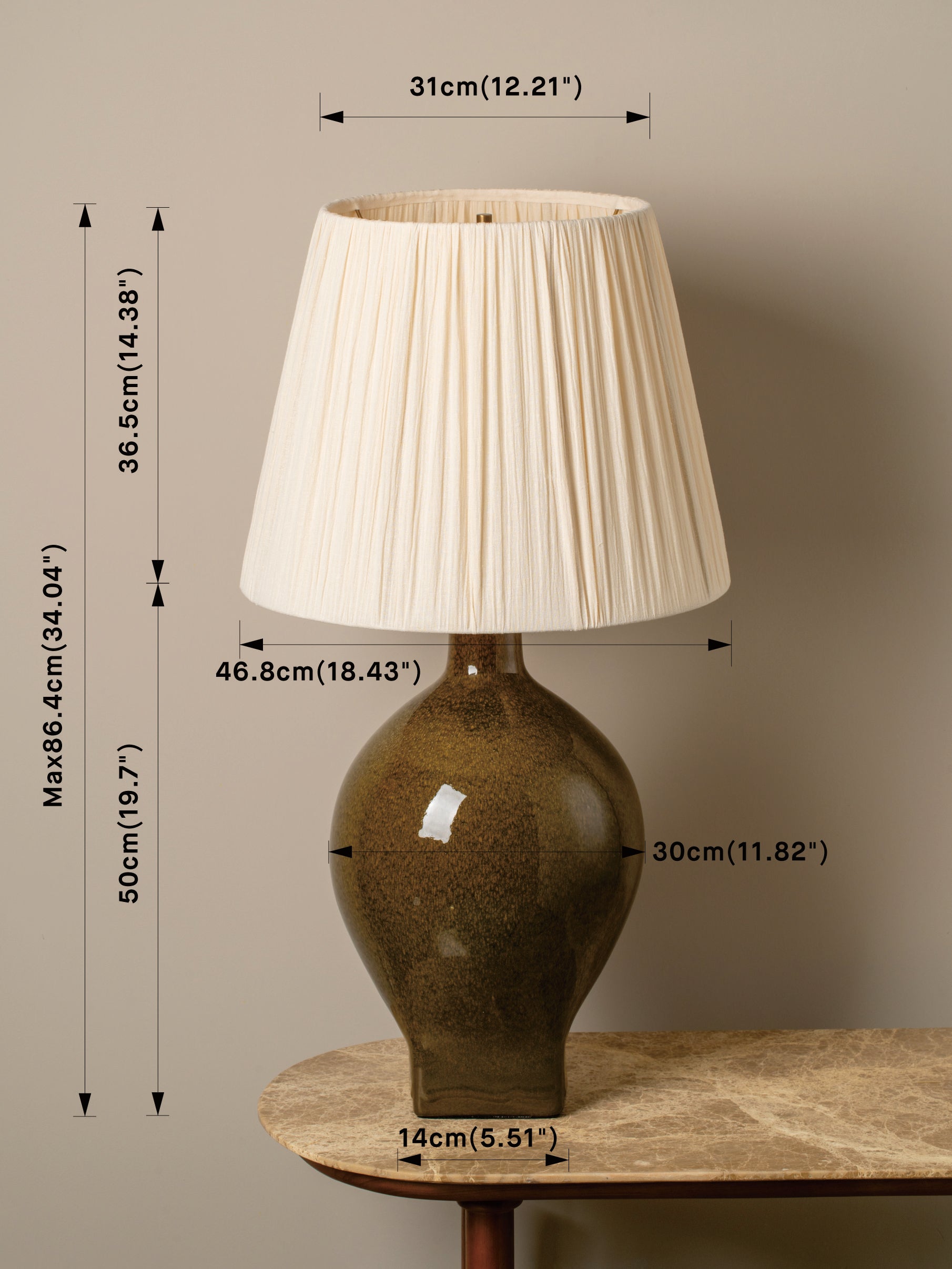 Calcot tall table lamp