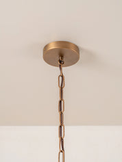 Cannoli - 10 light aged brass and textured glass chandelier | Chandelier | Lights & Lamps | UK | Modern Affordable Designer Lighting