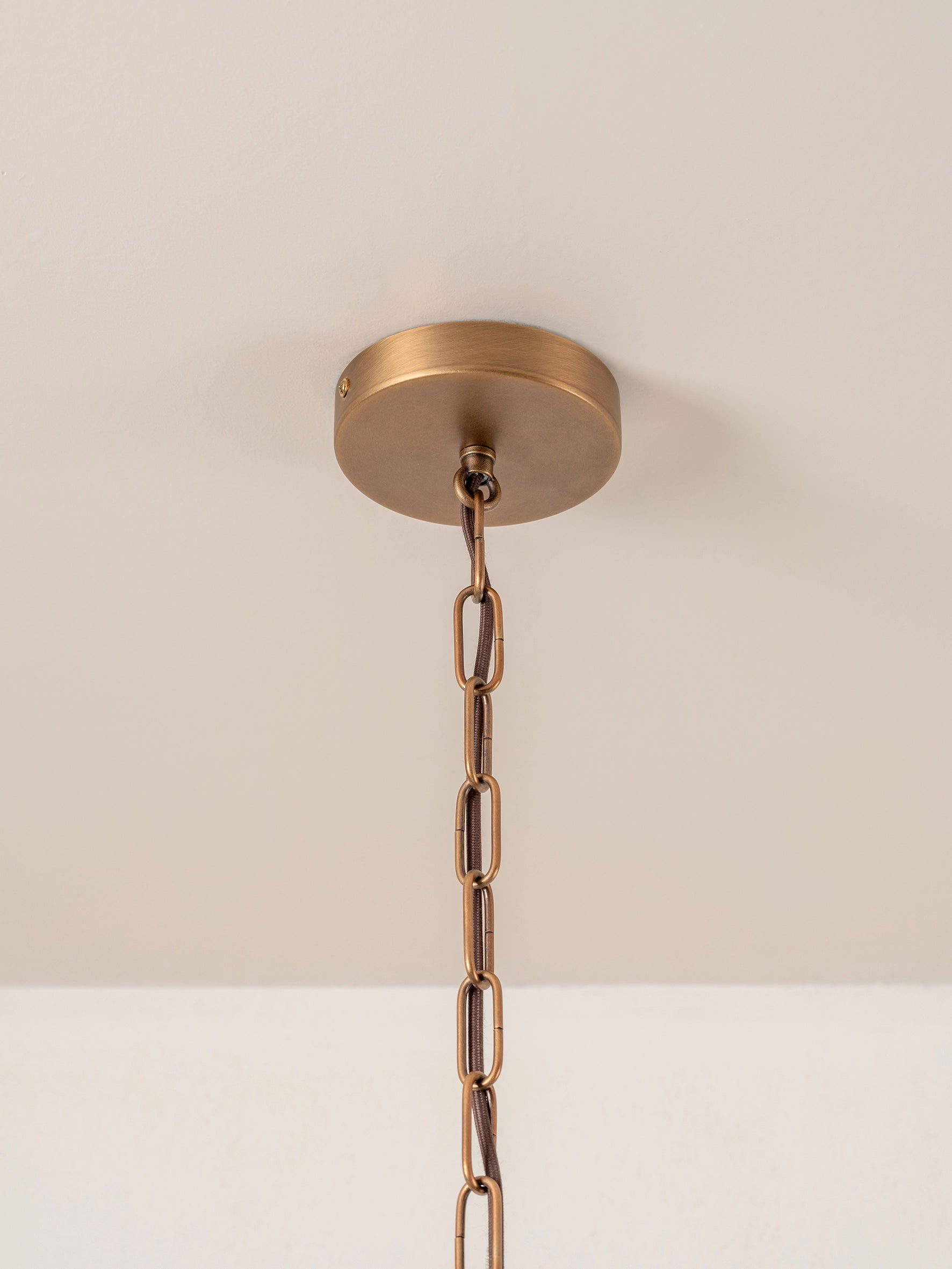 Cannoli - 10 light aged brass and textured glass chandelier | Ceiling light | lights & lamps | US | Modern affordable designer lighting