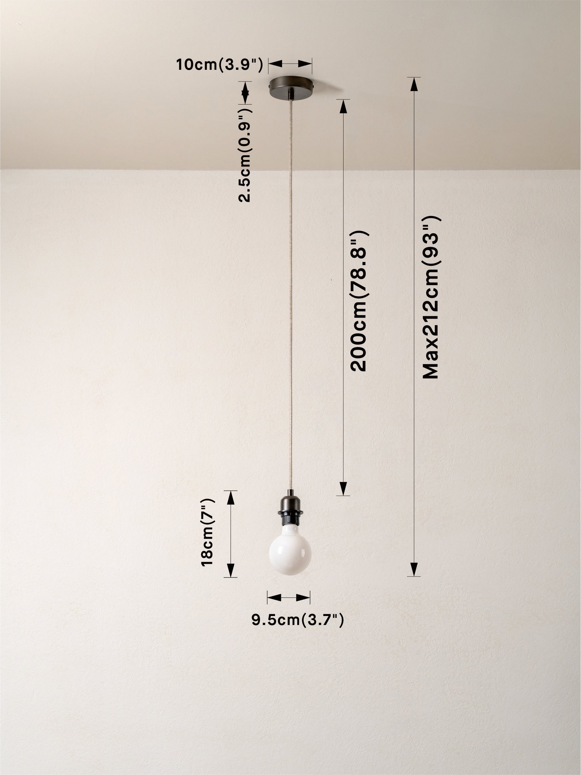 Capel - bronze drop cap lampholder kit | Ceiling Light | lights&lamps | UK | Modern Affordable Designer Lighting