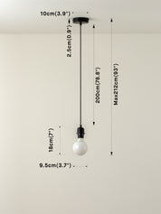Capel - 1 light matt black drop cap lampholder kit | Ceiling Light | lights&lamps | UK | Modern Affordable Designer Lighting