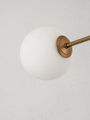 Chelso - 6 light aged brass and opal pendant | Ceiling Light | Lights & Lamps | UK | Modern Affordable Designer Lighting
