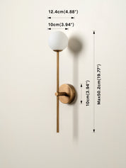 Chelvara - aged brass and opal wall light | Wall Light | lights&lamps | UK | Modern Affordable Designer Lighting