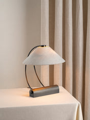 Deska - bronze and linen task lamp | Table Lamp | lights&lamps | UK | Modern Affordable Designer Lighting