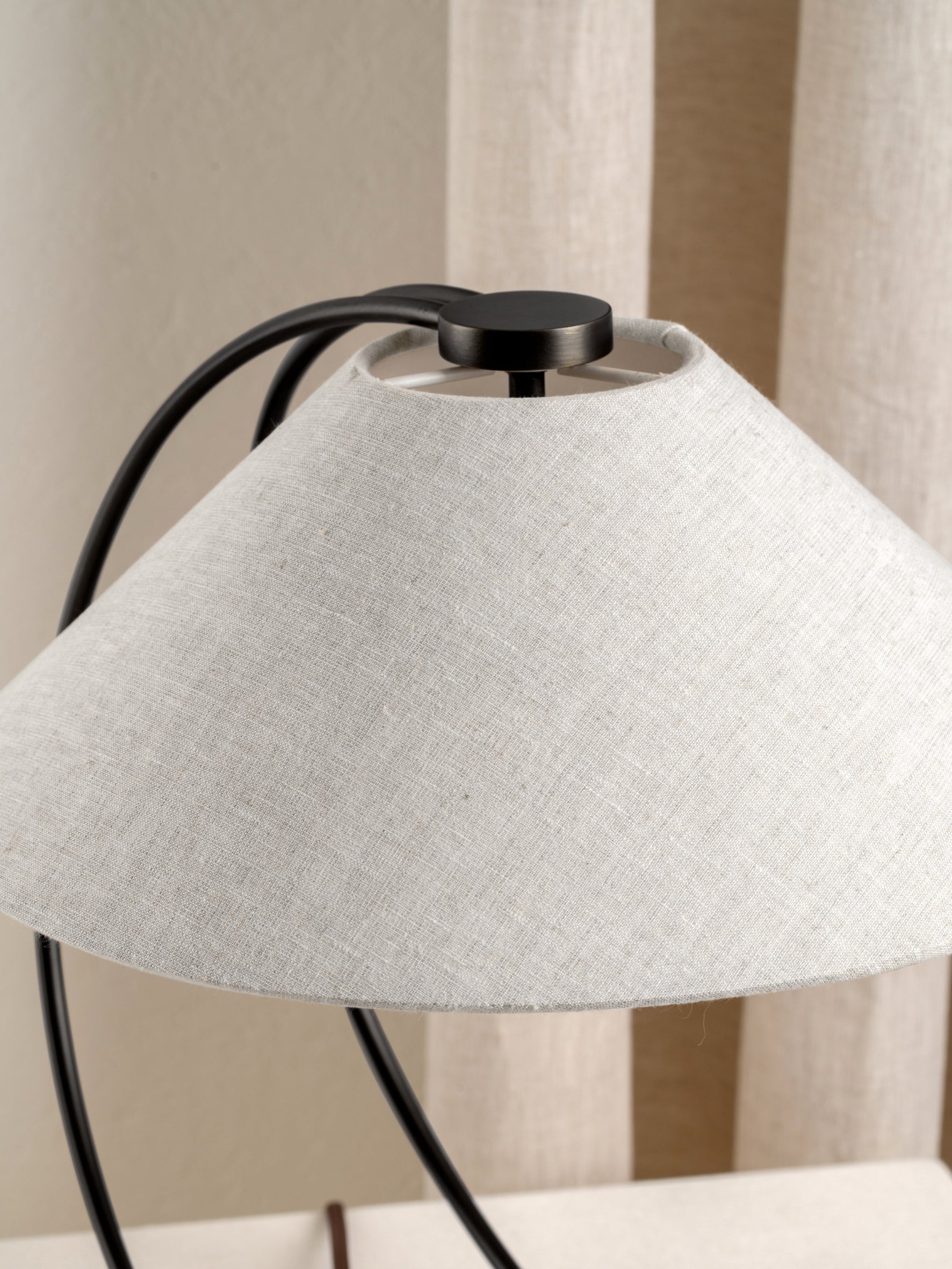Deska - bronze and linen task lamp | Table Lamp | lights&lamps | UK | Modern Affordable Designer Lighting