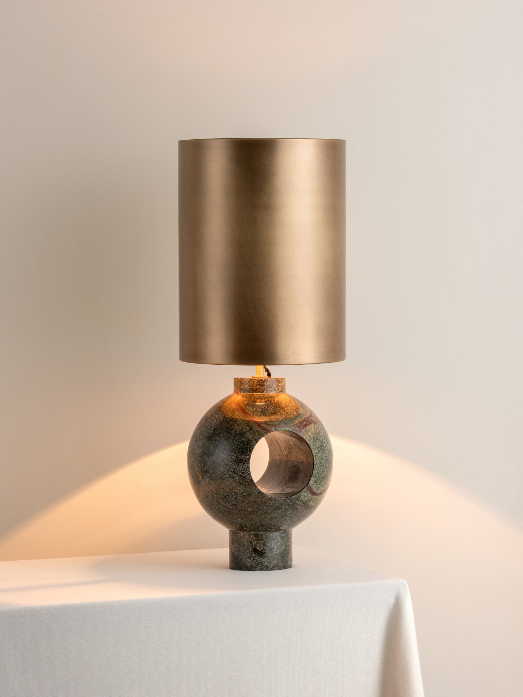 Marble brass clearance lamp