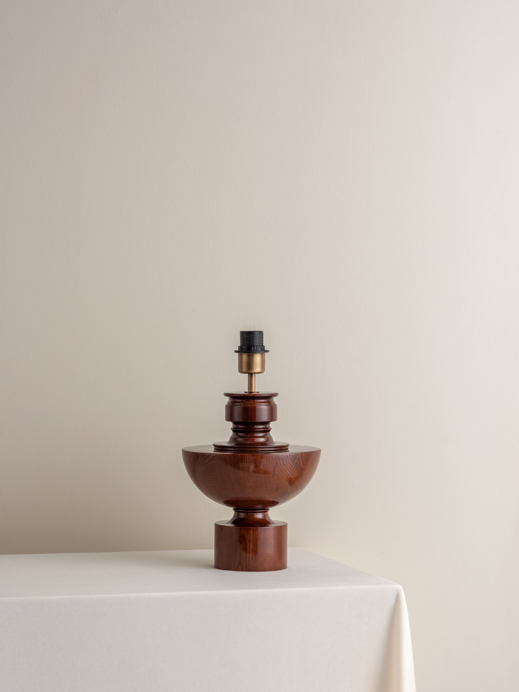 Edition 1.2 - spun wood table lamp base