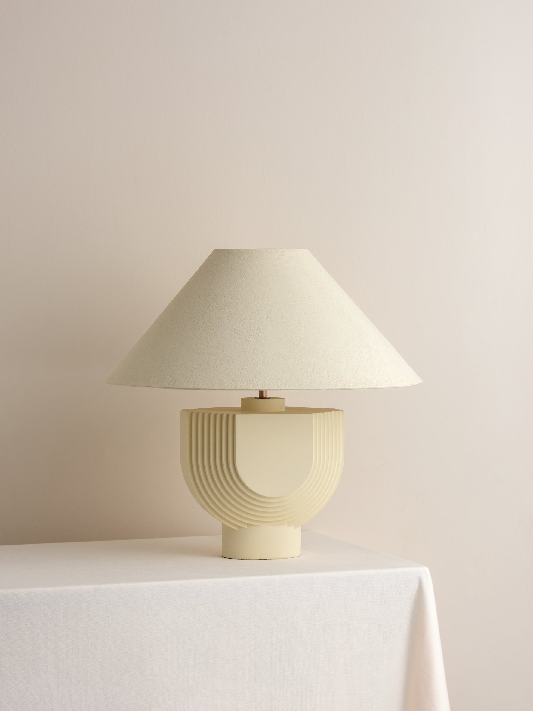 Editions concrete lamp with + plaster shade | Table Lamp | Lights & Lamps | UK | Modern Affordable Designer Lighting