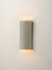 Enza - warm white  ribbed ceramic wall light | Wall Light | lights&lamps | UK | Modern Affordable Designer Lighting
