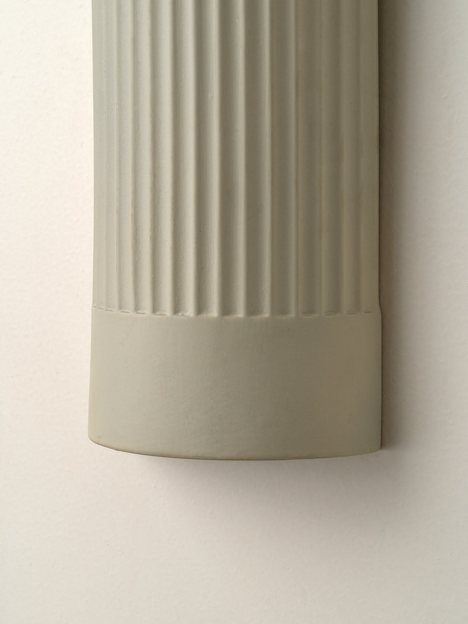 Enza - warm white  ribbed ceramic wall light | Wall Light | lights&lamps | UK | Modern Affordable Designer Lighting