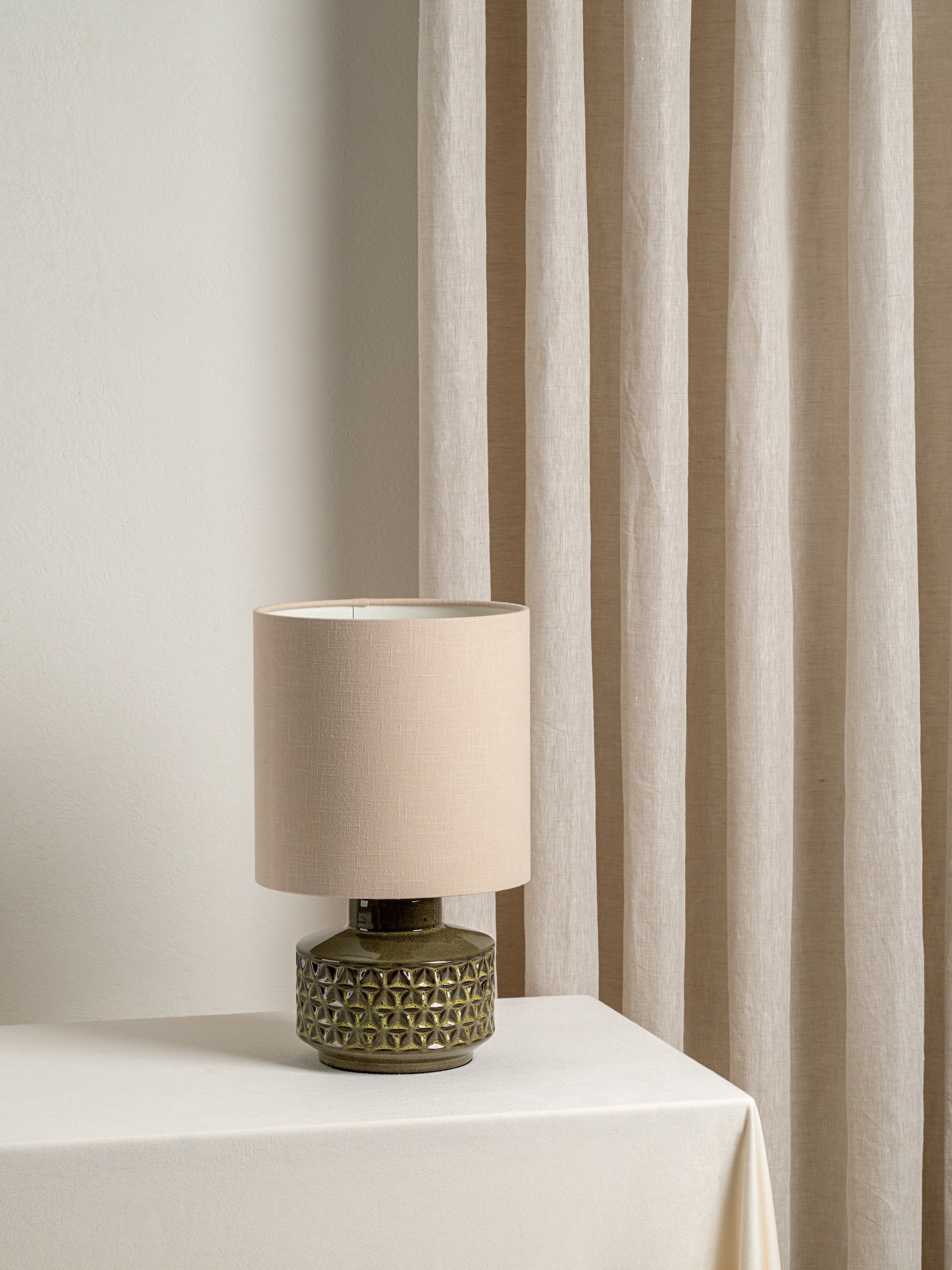 Filaree - short green glazed ceramic table lamp | Table Lamp | Lights &amp; Lamps | UK | Modern Affordable Designer Lighting