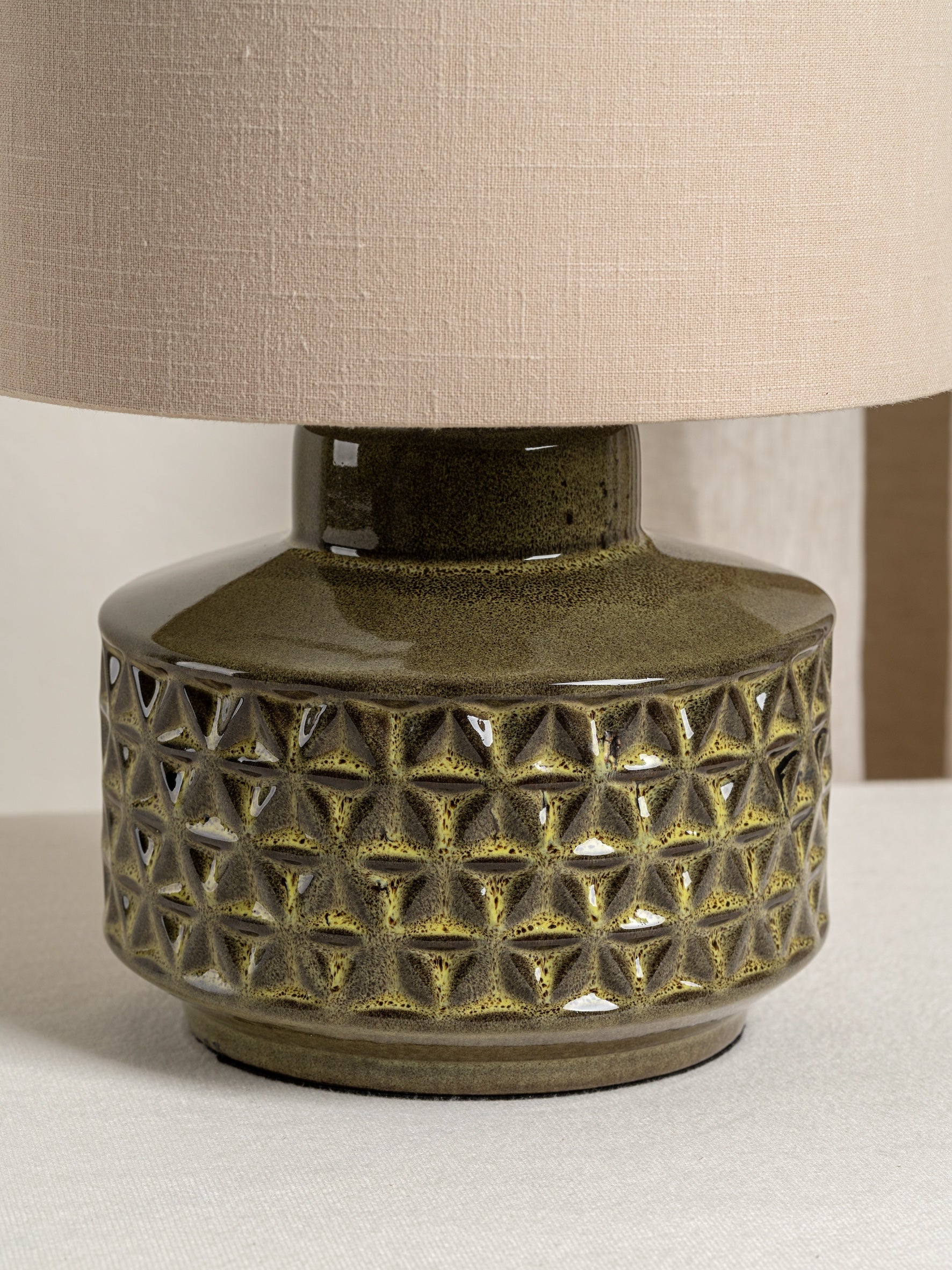 Filaree - short green glazed ceramic table lamp | Table Lamp | lights&lamps | UK | Modern Affordable Designer Lighting