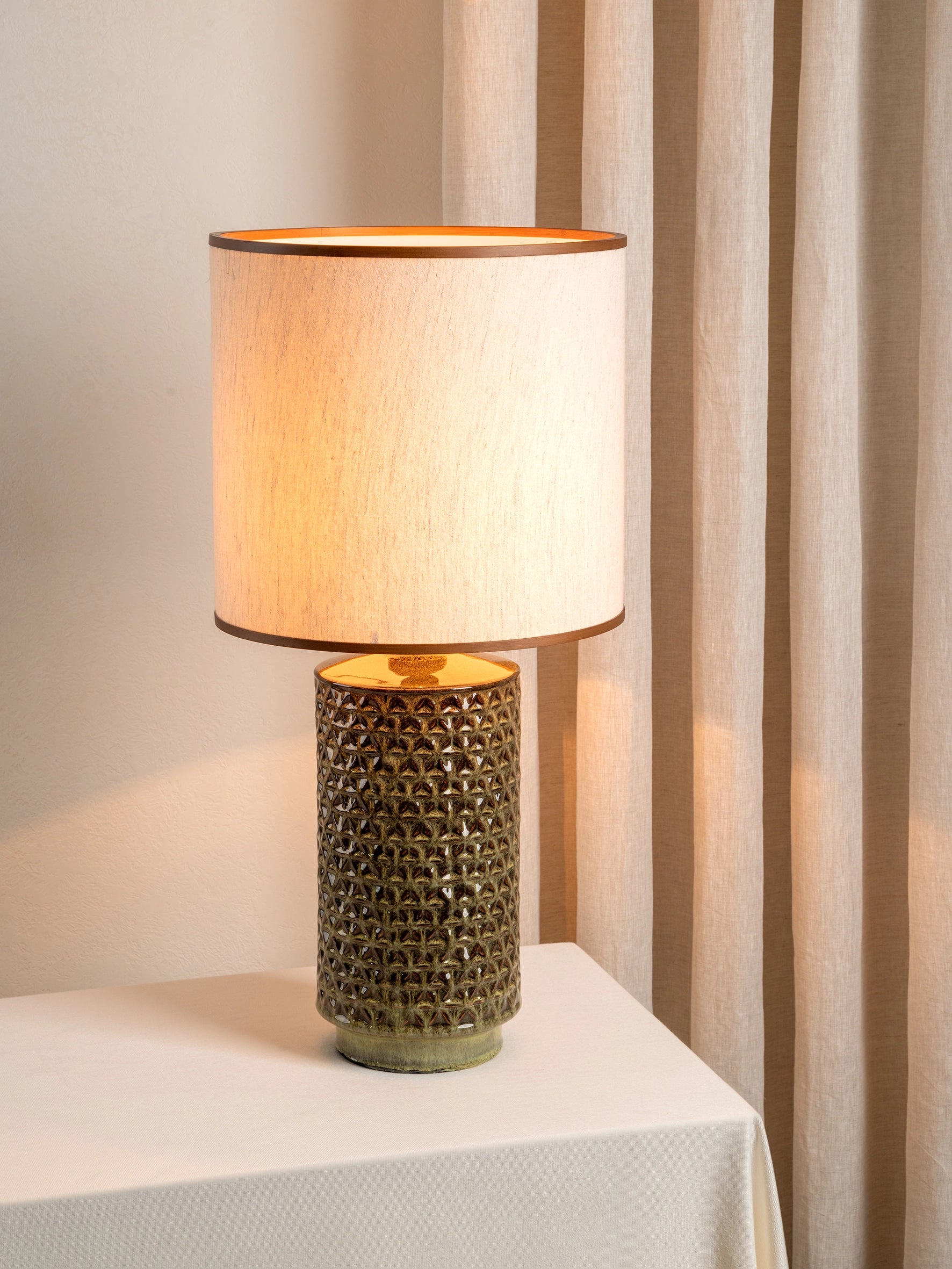 Filaree - tall green glazed ceramic table lamp | Table lamp | lights & lamps | US | Modern affordable designer lighting