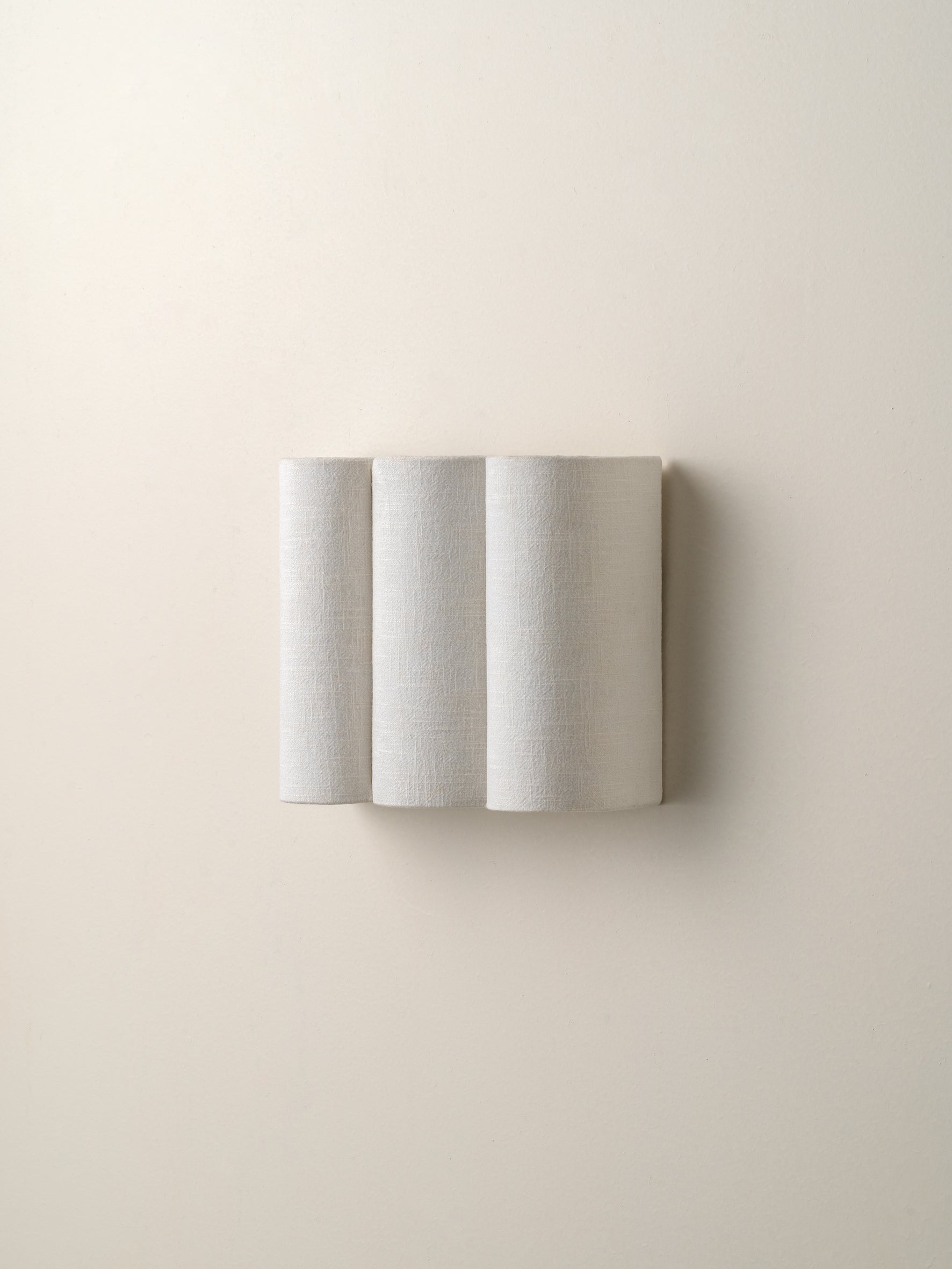 Folia - scalloped natural linen wall light | Wall Light | lights&amp;lamps | UK | Modern Affordable Designer Lighting