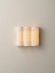 Folia - scalloped natural linen wall light | Wall Light | lights&lamps | UK | Modern Affordable Designer Lighting