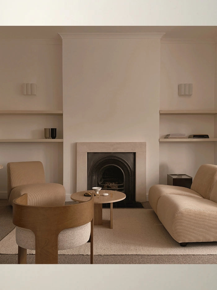 Folia - scalloped natural linen wall light | Wall Light | lights&lamps | UK | Modern Affordable Designer Lighting