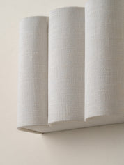 Folia - scalloped natural linen wall light | Wall Light | lights&lamps | UK | Modern Affordable Designer Lighting