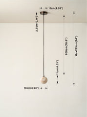 Globa - alabaster and bronze ceiling pendant | Ceiling Light | lights&lamps | UK | Modern Affordable Designer Lighting