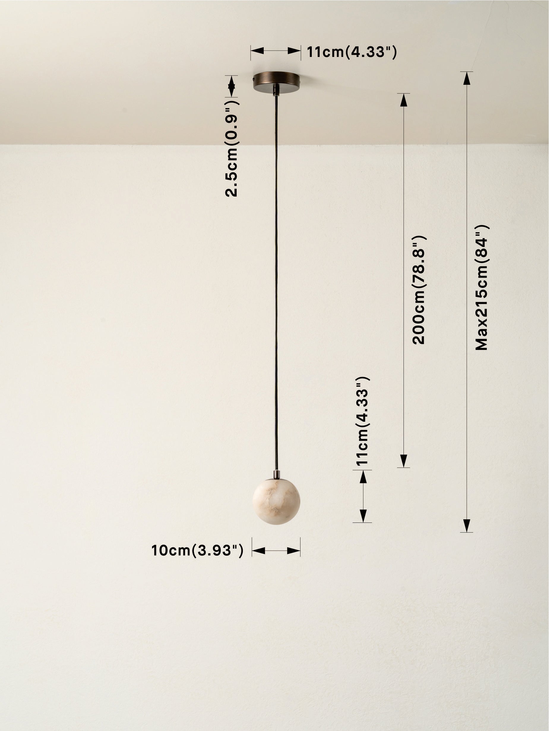 Globa - alabaster and bronze ceiling pendant | Ceiling Light | lights&lamps | UK | Modern Affordable Designer Lighting